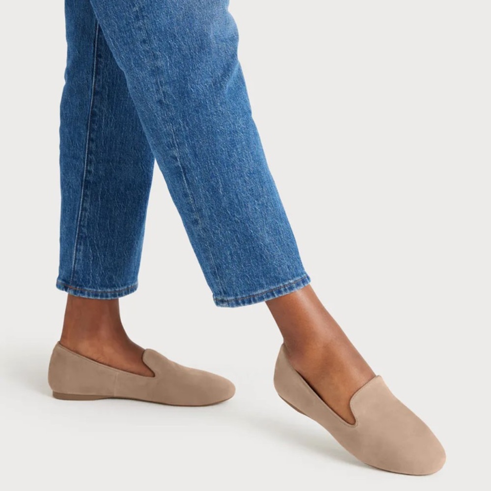 Birdies The Starling loafer in latte suede 8.5